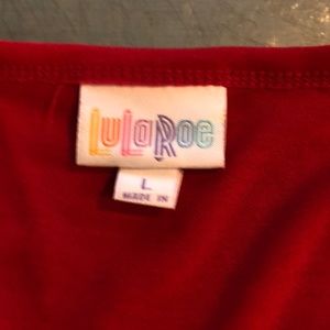 Lula Roe Red Nicole Dress